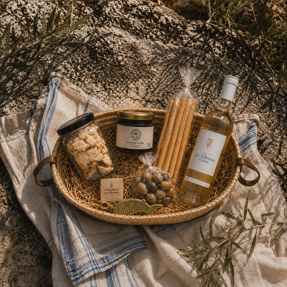 Coffret Souvenirs du Sud — produits artisanaux de Provence